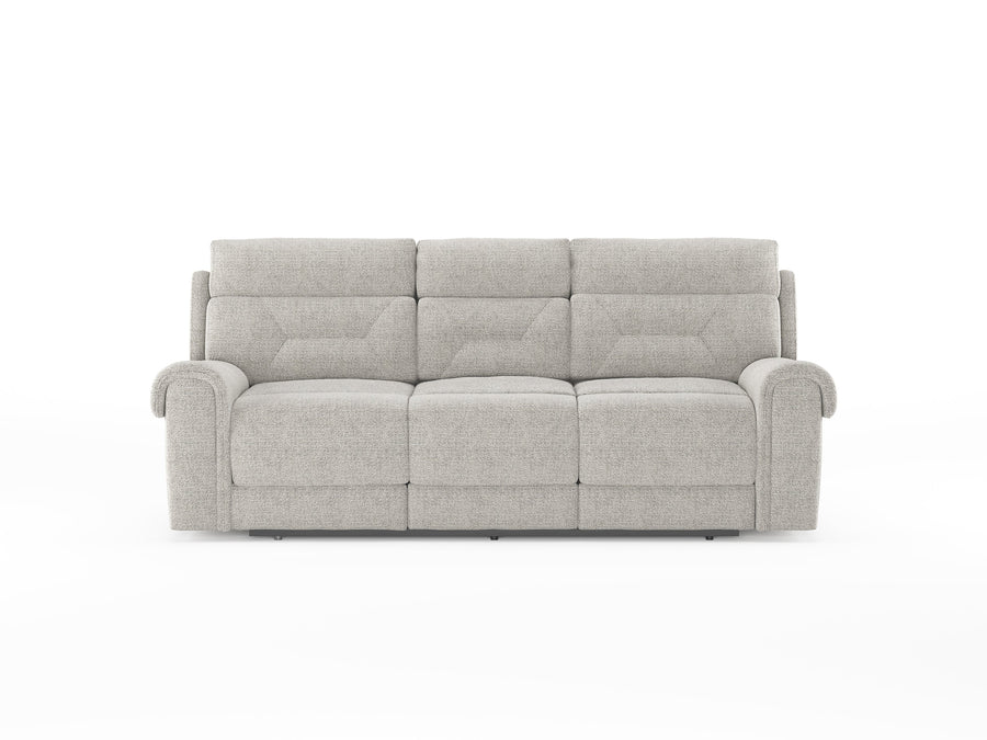 Alpeno Fabric 3 Seater Motorized Recliner In Bone Beige Colour - Febonic Living
