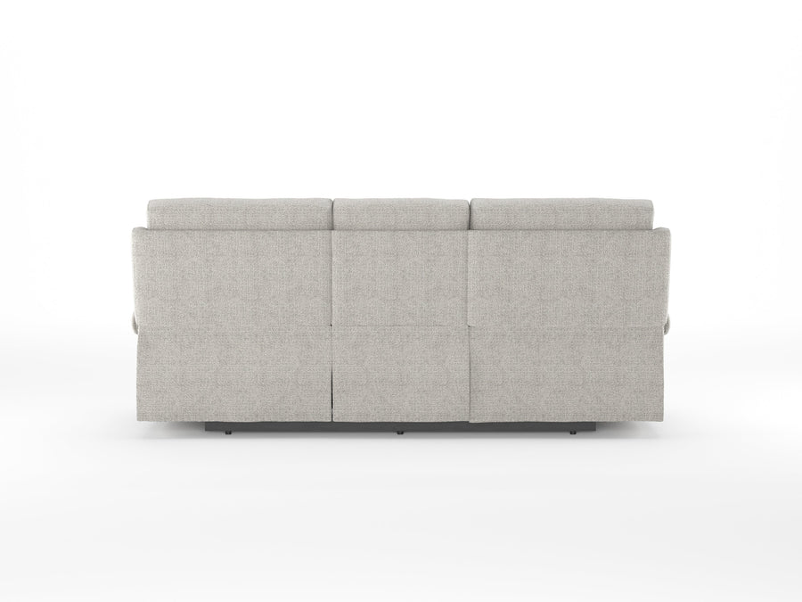 Alpeno Fabric 3 Seater Motorized Recliner In Bone Beige Colour - Febonic Living