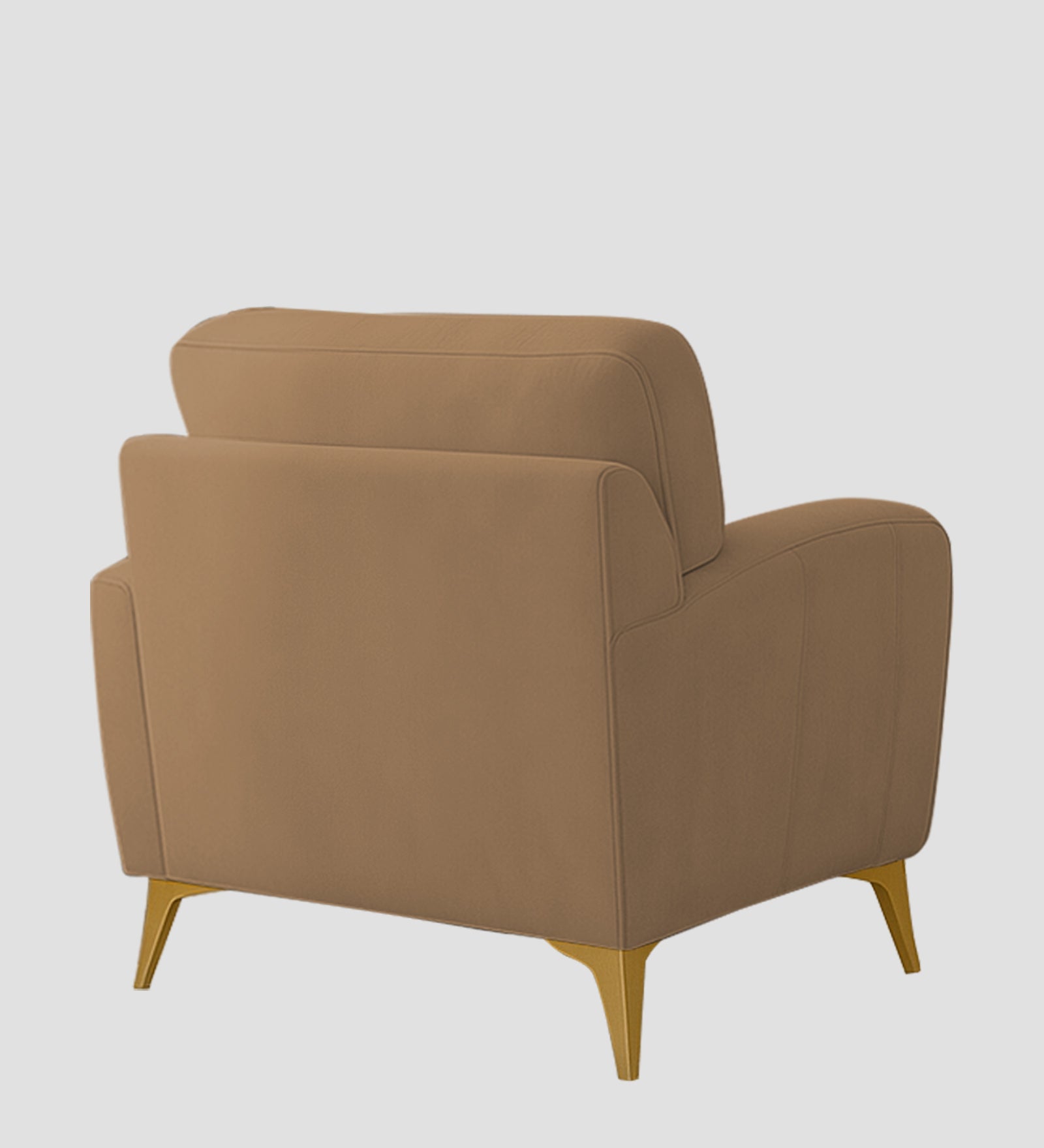 Alpine Fabric 1 Seater Sofa In Copper Brown Colour