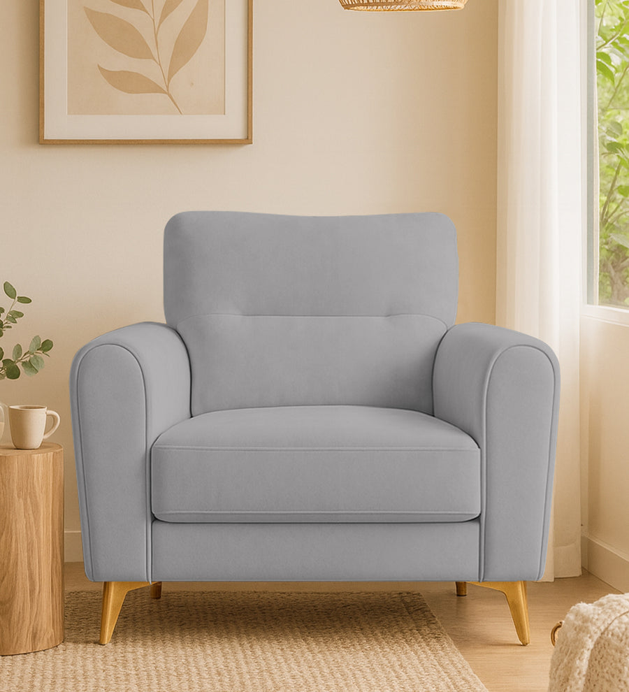 Alpine  1 Seater Fabric Sofa - Dim Grey by Febonic Living