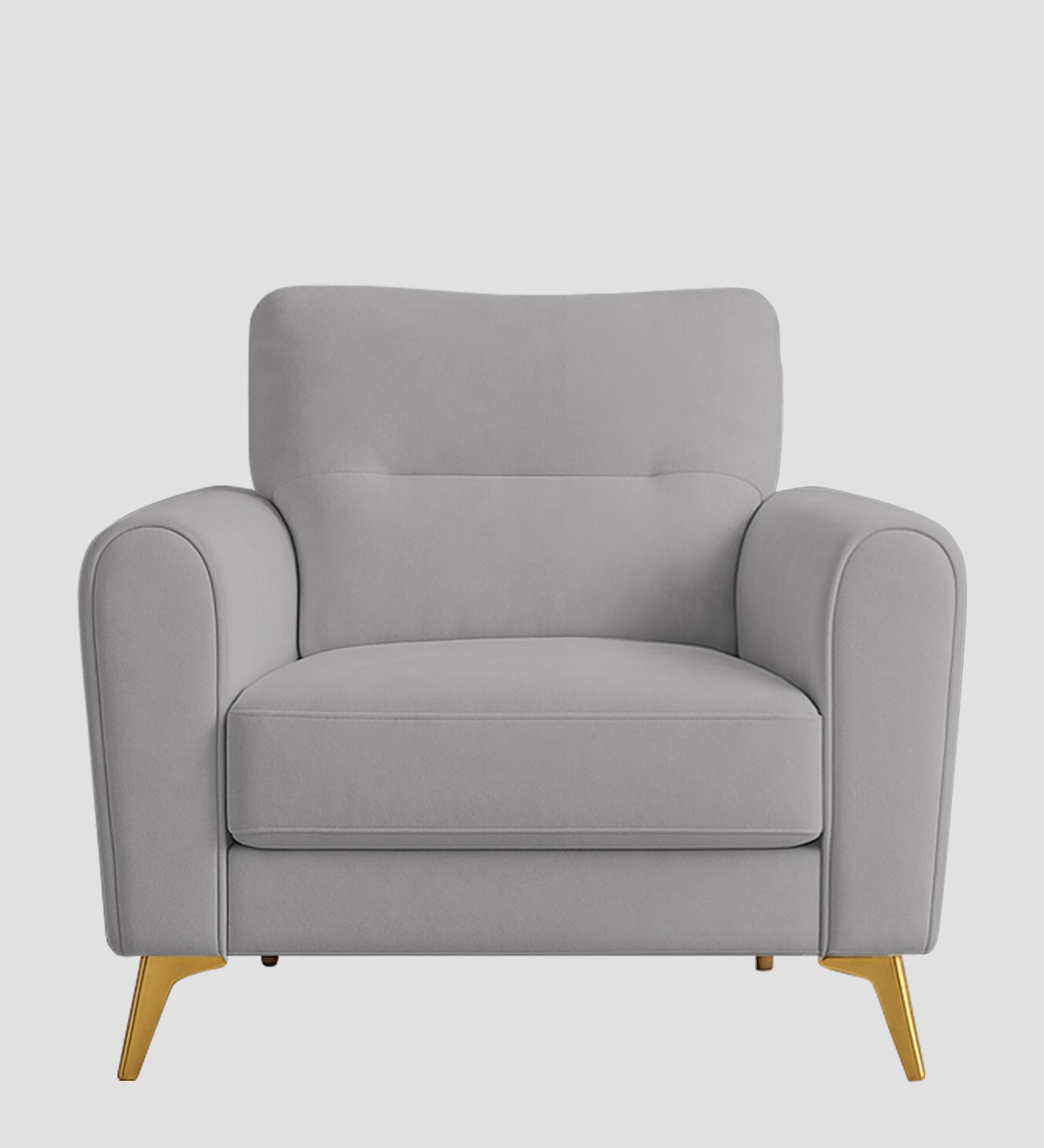 Alpine Fabric 1 Seater Sofa In Dim Grey Colour