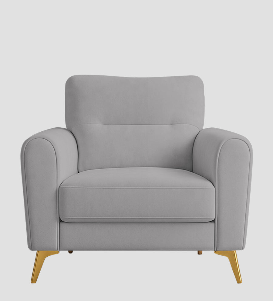 Alpine Fabric 1 Seater Sofa In Dim Grey Colour - Febonic Living