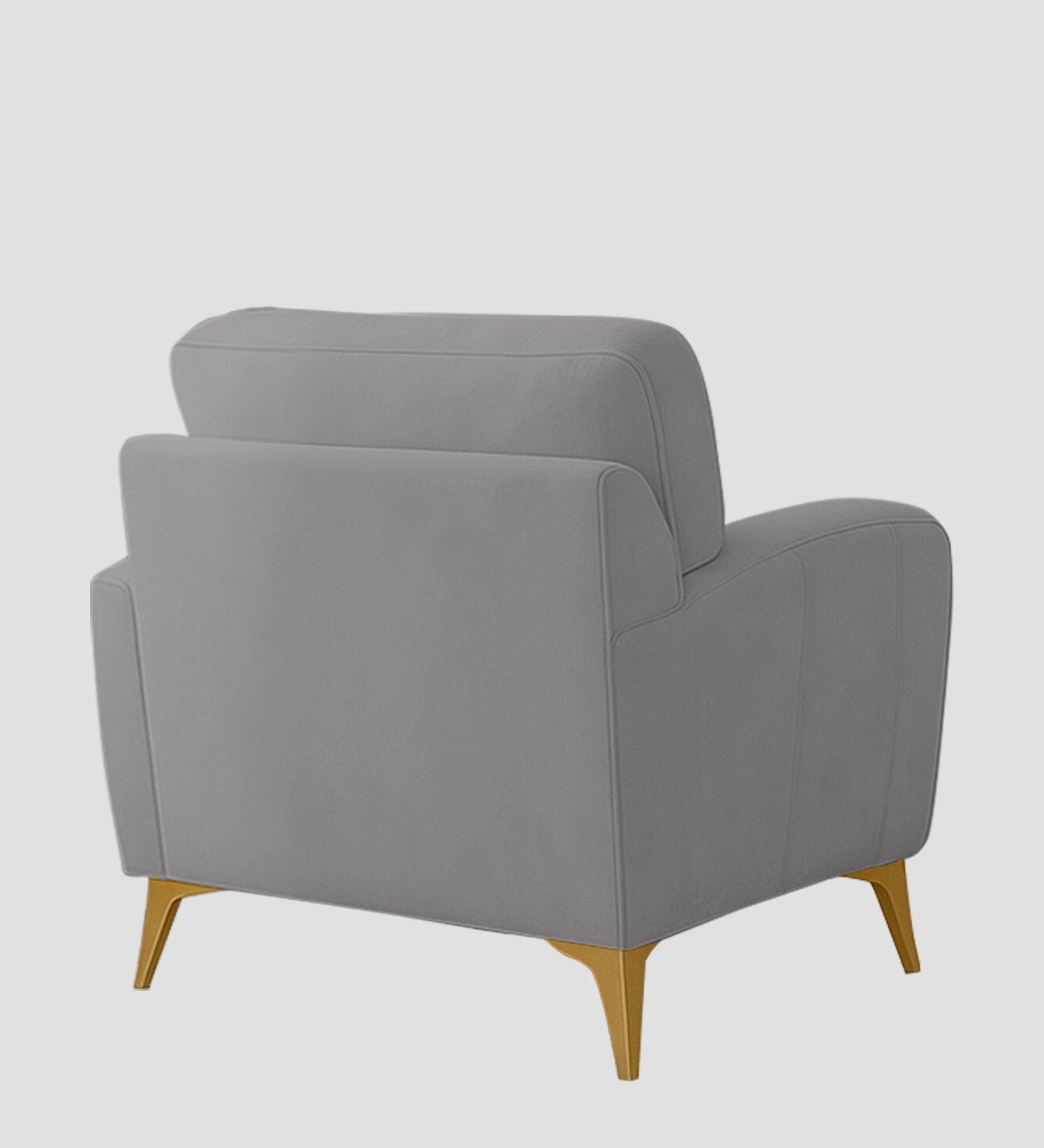 Alpine Fabric 1 Seater Sofa In Dim Grey Colour