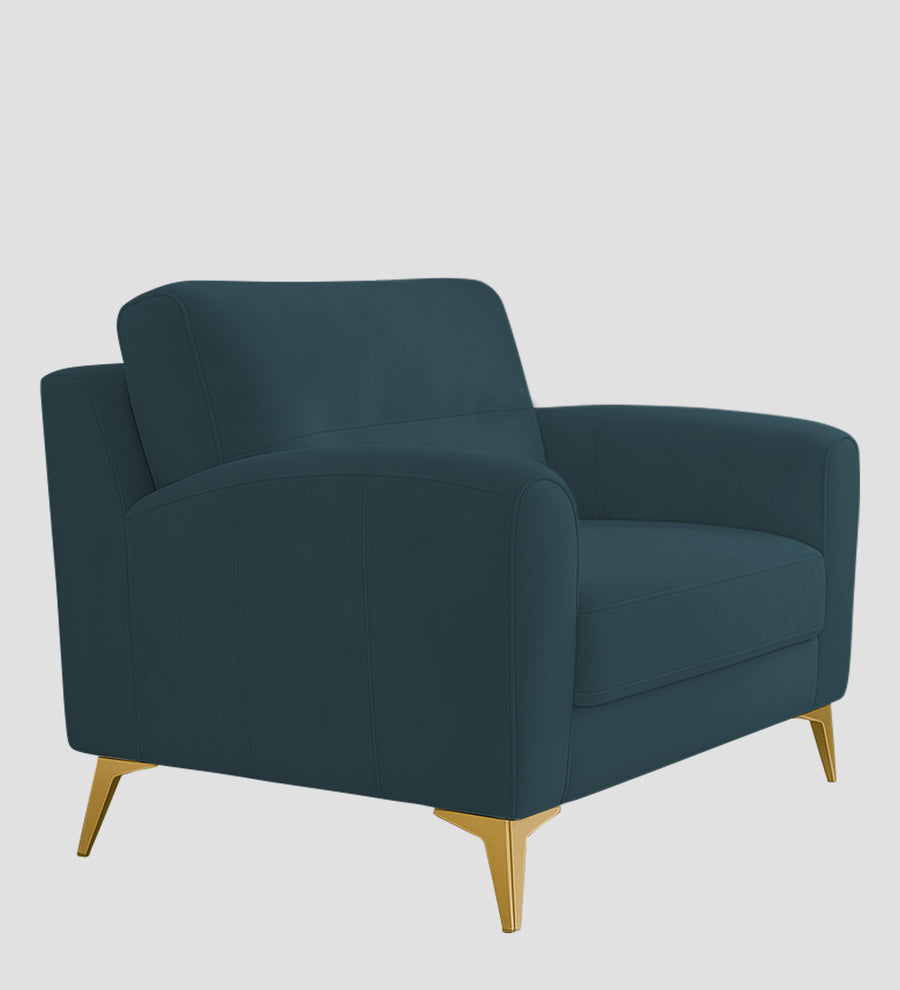 Alpine Fabric 1 Seater Sofa In Sea Blue Colour - Febonic Living