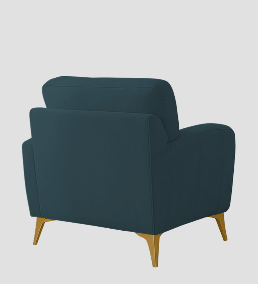 Alpine Fabric 1 Seater Sofa In Sea Blue Colour - Febonic Living