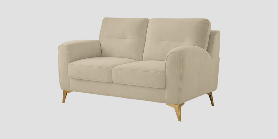Alpine Fabric 2 Seater Sofa In Cotton Beige Colour - Febonic Living