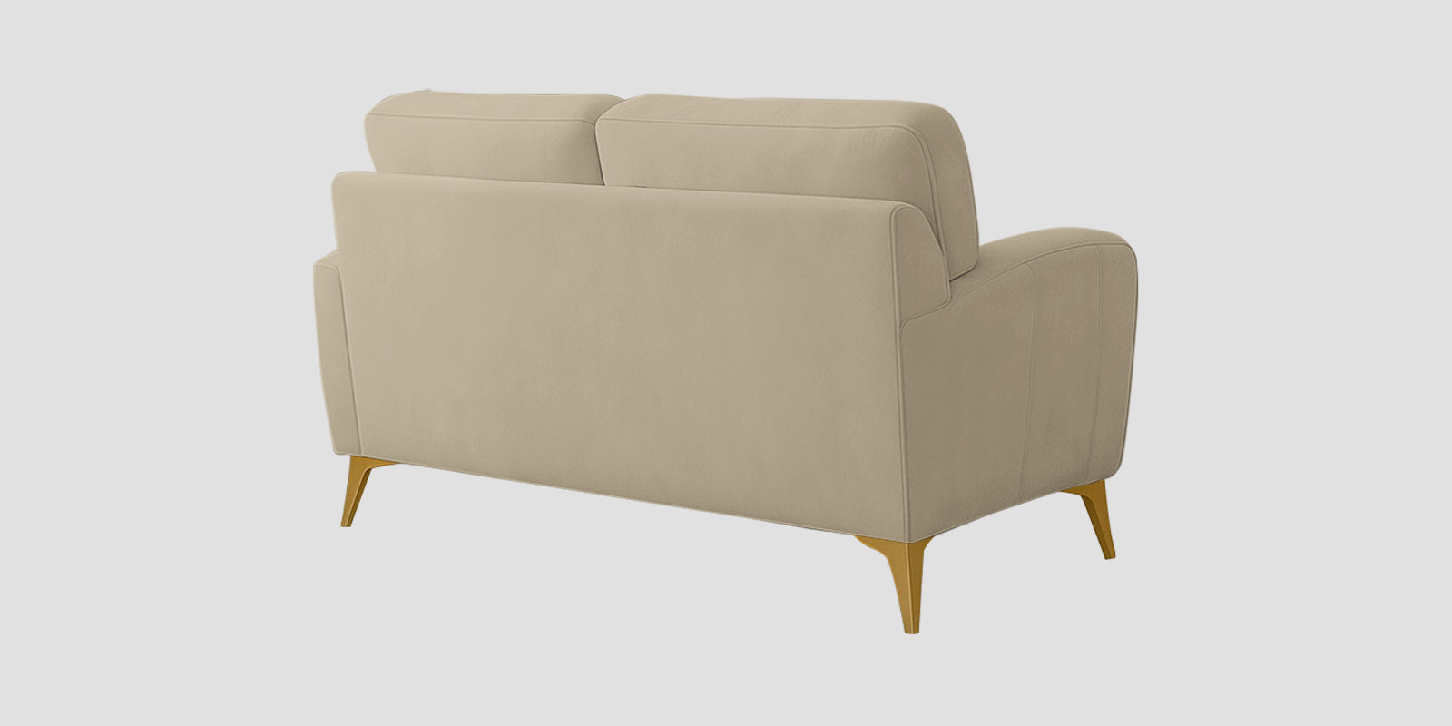 Alpine Fabric 2 Seater Sofa In Cotton Beige Colour