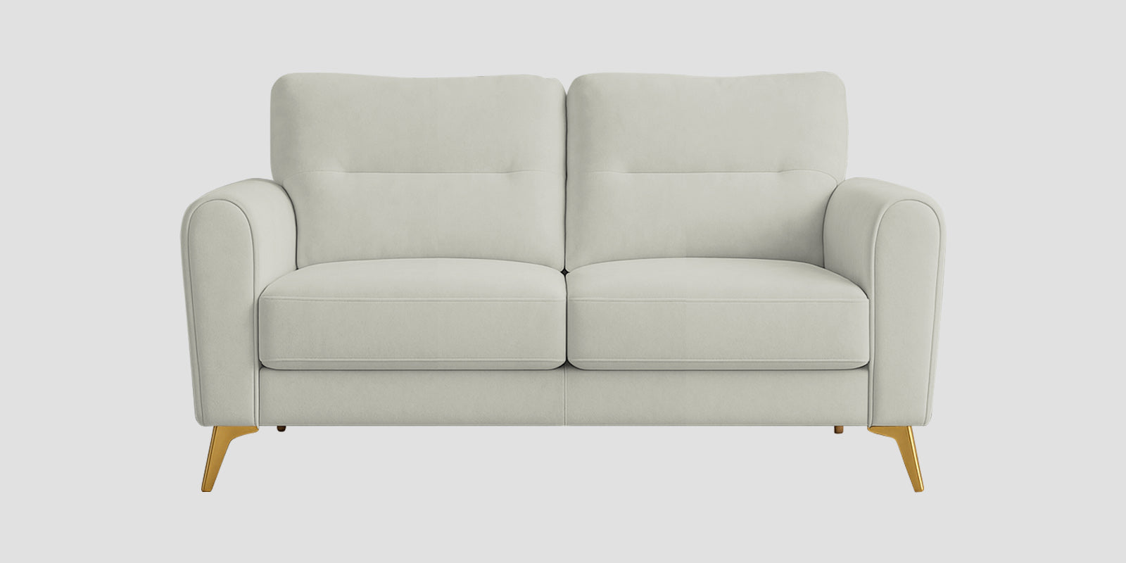 Alpine Fabric 2 Seater Sofa In Pearl White Colour