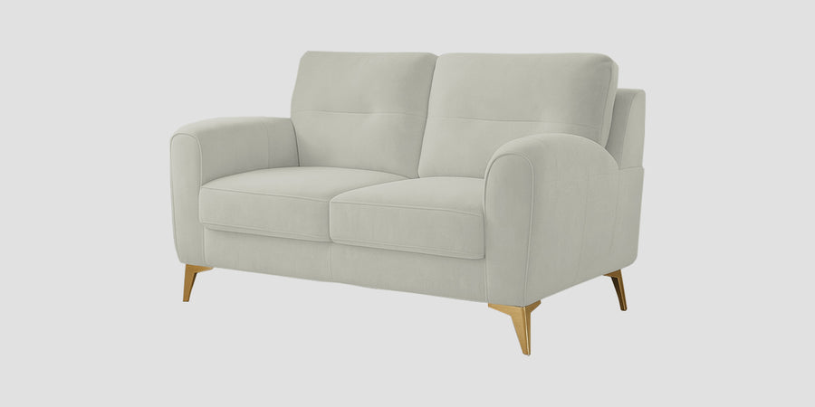 Alpine Fabric 2 Seater Sofa In Pearl White Colour - Febonic Living