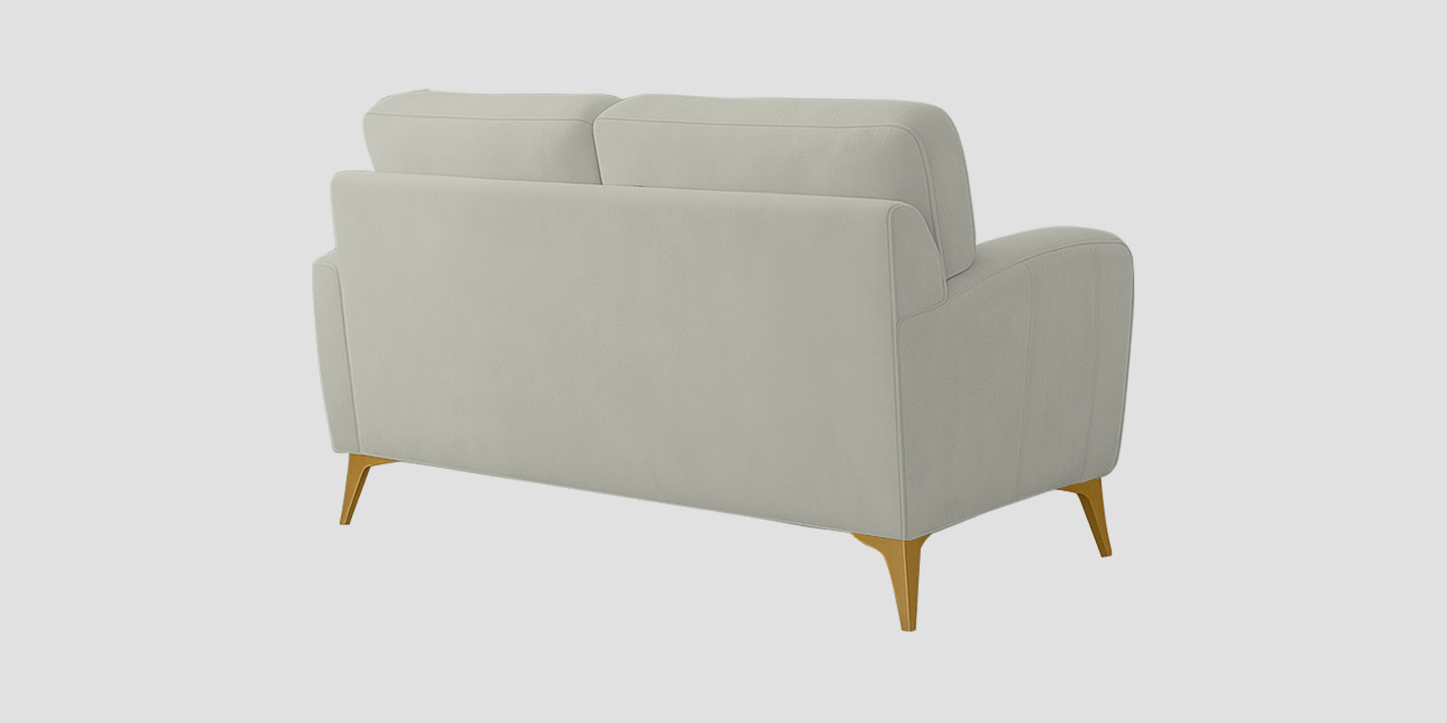 Alpine Fabric 2 Seater Sofa In Pearl White Colour