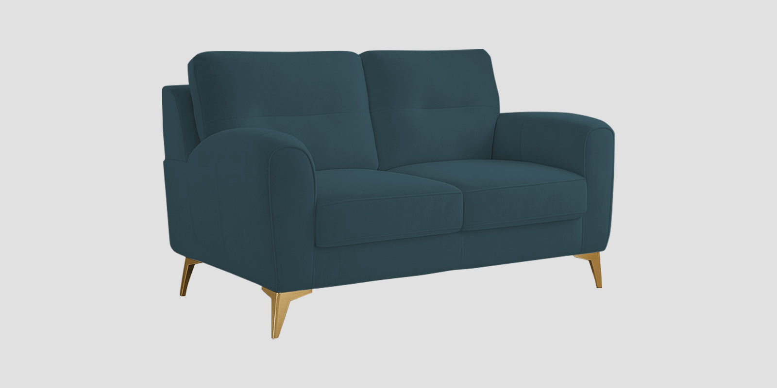 Alpine Fabric 2 Seater Sofa In Sea Blue Colour