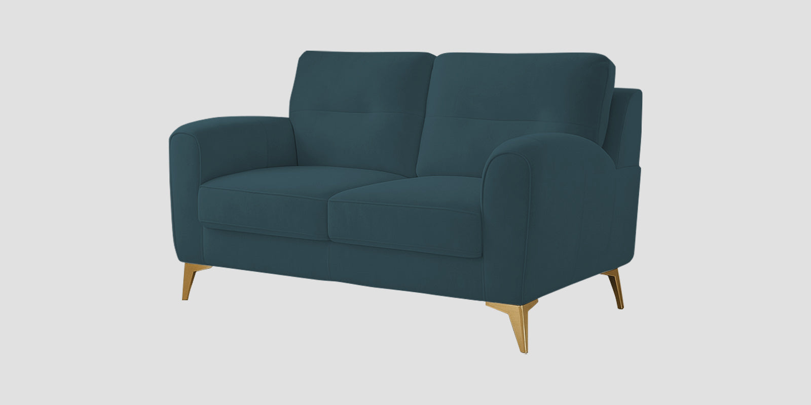 Alpine Fabric 2 Seater Sofa In Sea Blue Colour