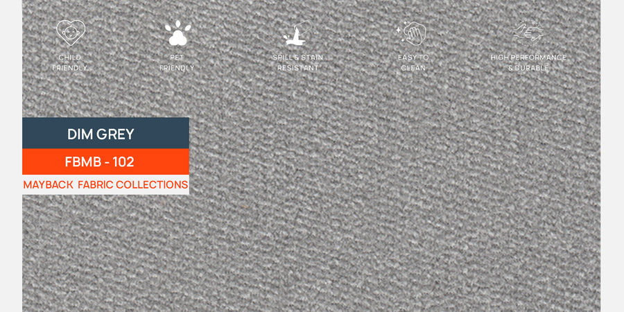 Alpine Fabric 3 Seater Sofa In Dim Grey Colour - Febonic Living