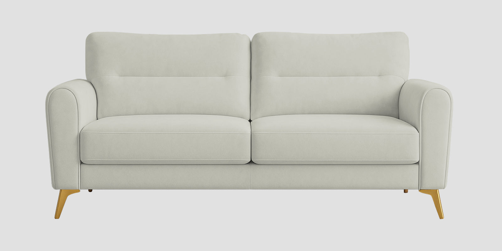 Alpine Fabric 3 Seater Sofa In Pearl White Colour