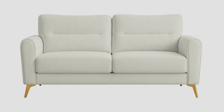 Alpine Fabric 3 Seater Sofa In Pearl White Colour - Febonic Living