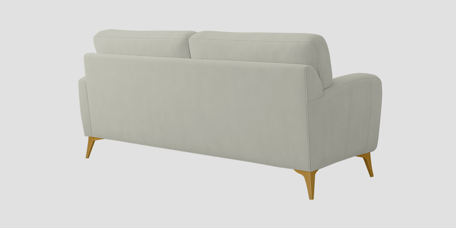 Alpine Fabric 3 Seater Sofa In Pearl White Colour