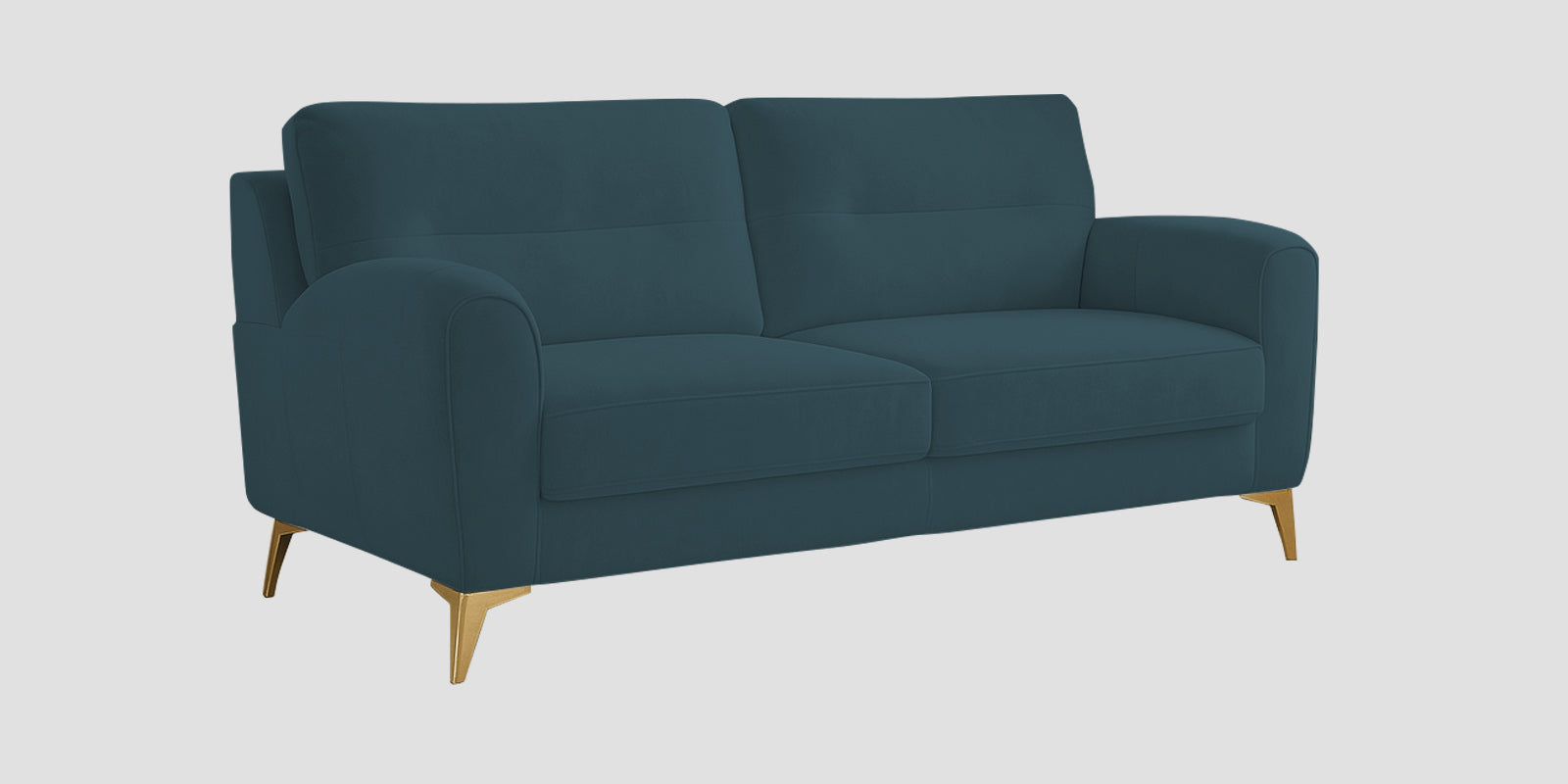 Alpine Fabric 3 Seater Sofa In Sea Blue Colour