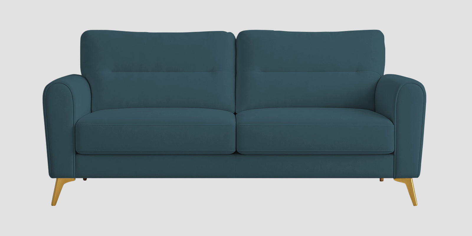 Alpine Fabric 3 Seater Sofa In Sea Blue Colour
