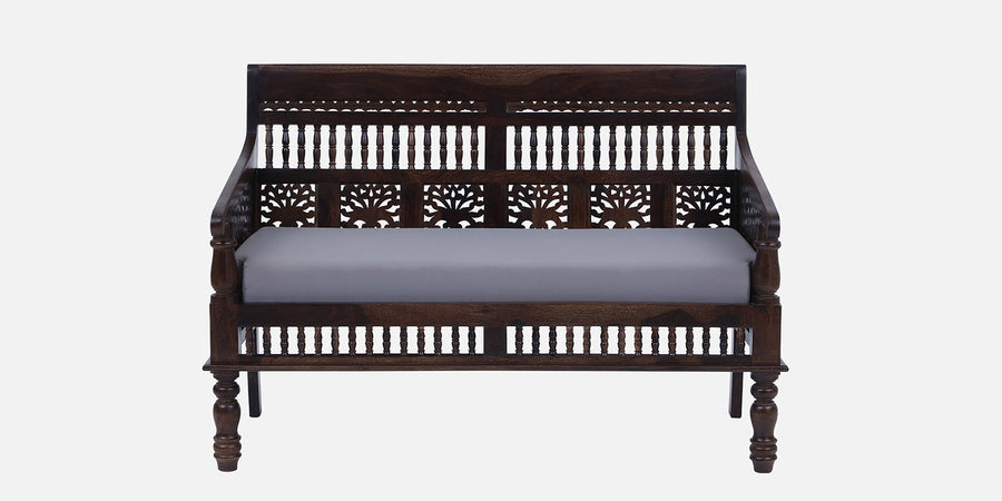 Gati Sheesham Wood 2 Seater Sofa In Provincial Teak Finish - Febonic Living