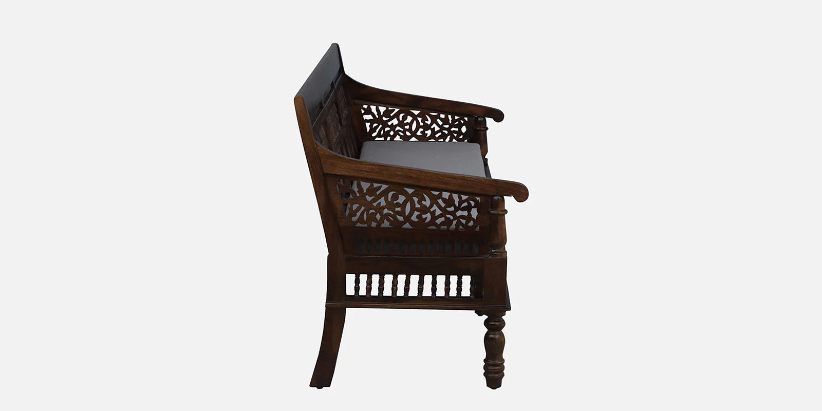 Gati Sheesham Wood 3 Seater Sofa In Provincial Teak Finish - Febonic Living
