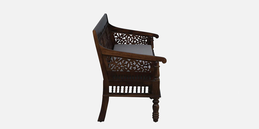 Gati Sheesham Wood 3 Seater Sofa In Provincial Teak Finish - Febonic Living