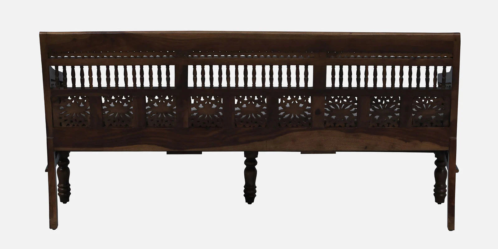 Gati Sheesham Wood 3 Seater Sofa In Provincial Teak Finish - Febonic Living