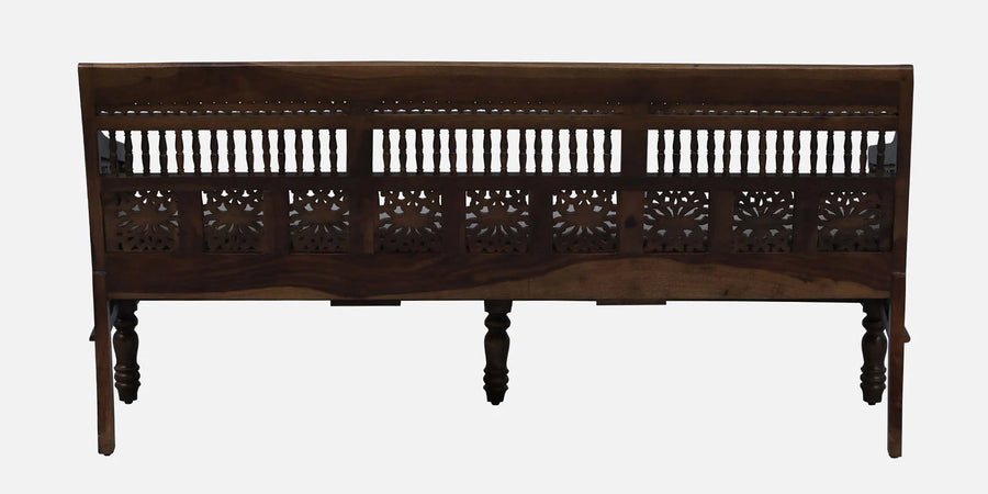 Gati Sheesham Wood 3 Seater Sofa In Provincial Teak Finish - Febonic Living