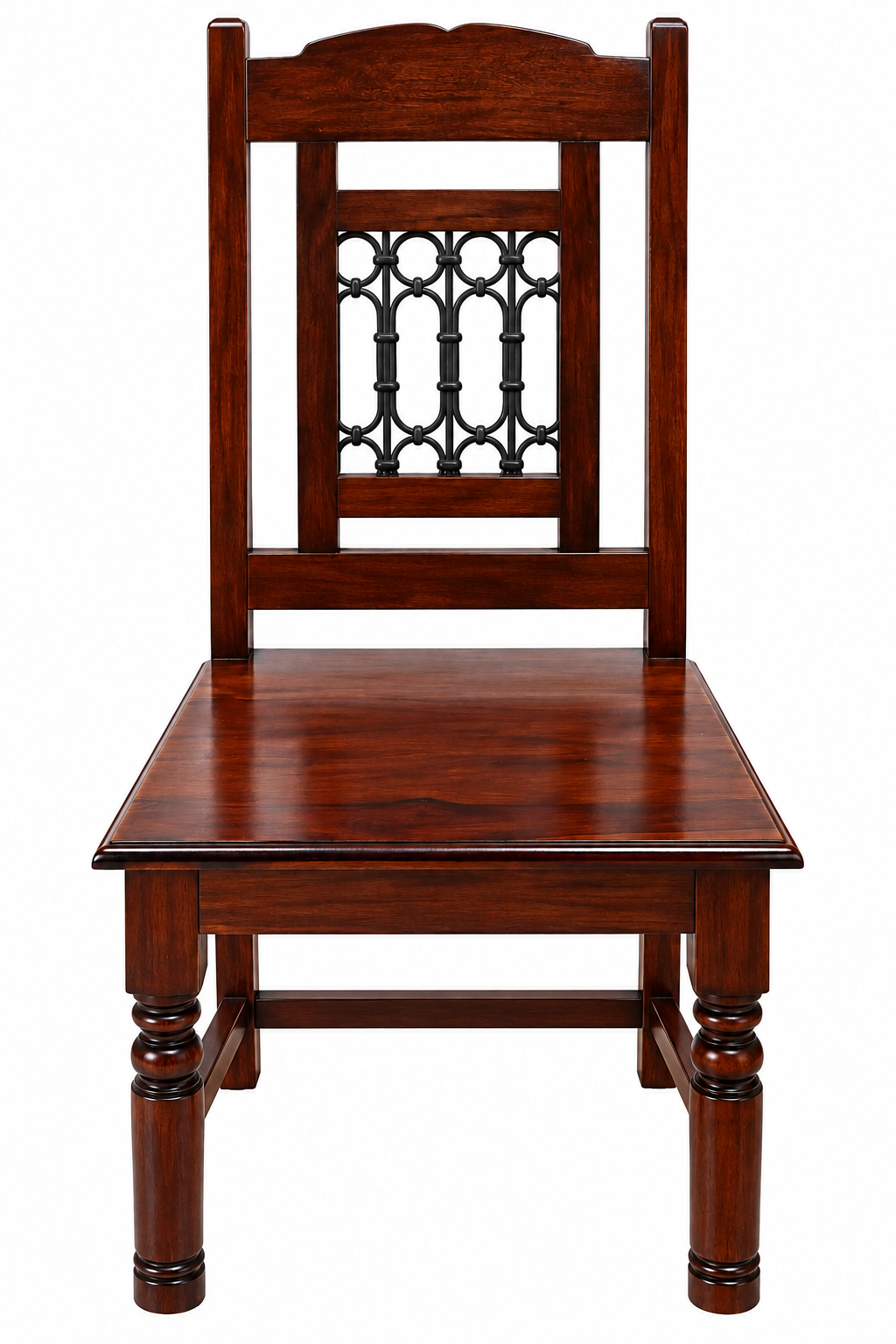 Arav Sheesham Wood Dining Chairs In Provincial Teak Finish (Set Of 2)