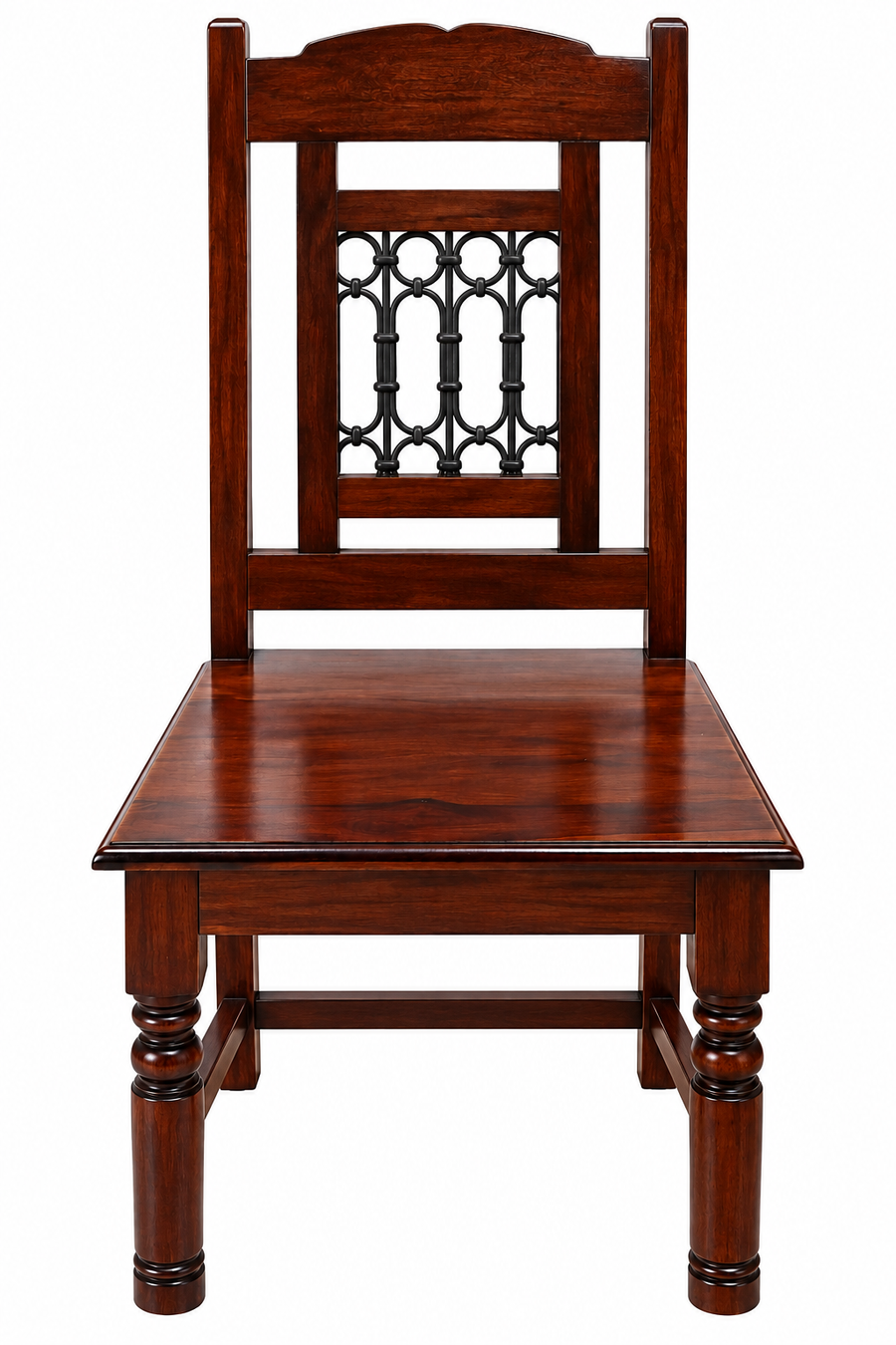 Arav Sheesham Wood Dining Chairs In Provincial Teak Finish (Set Of 2)