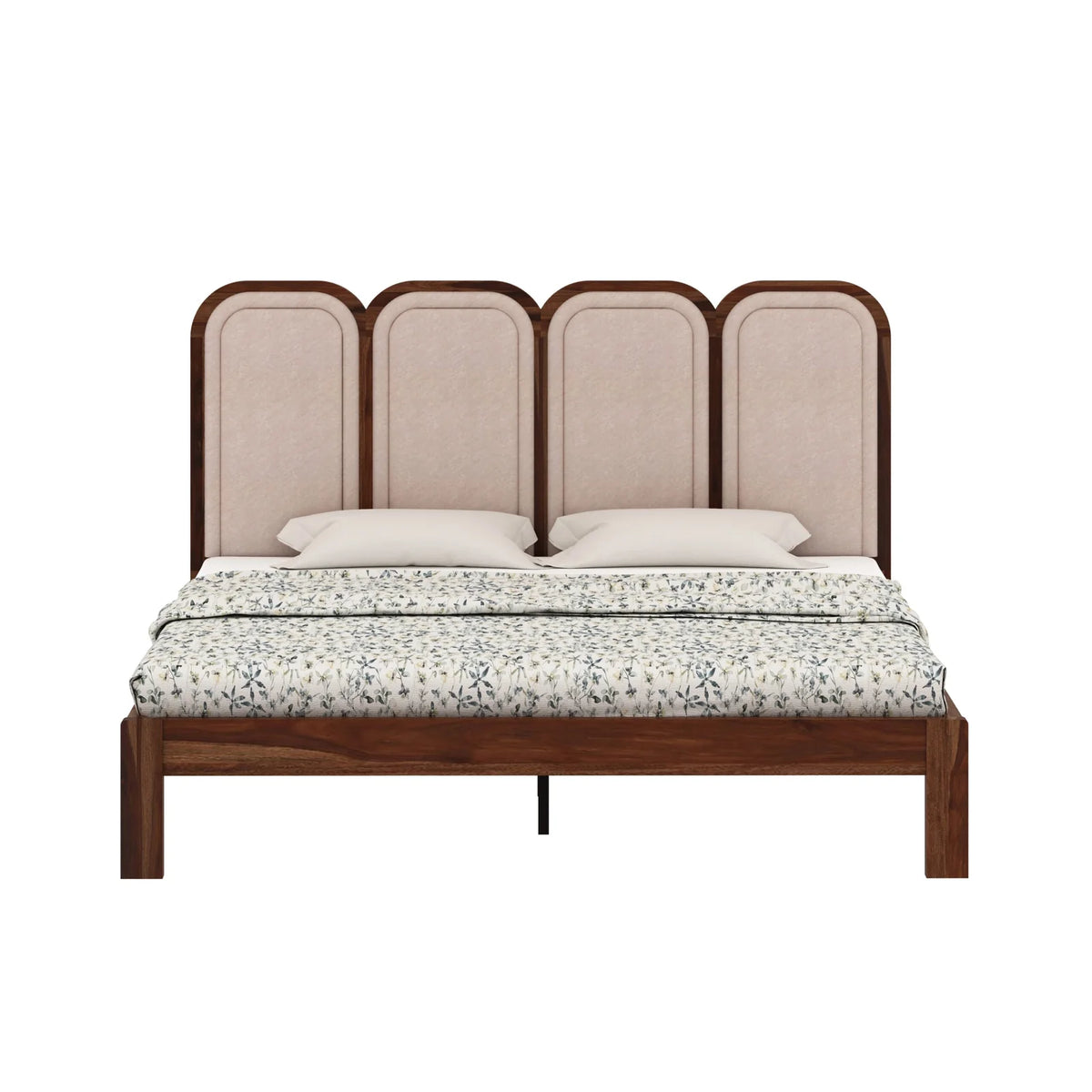 Arman Sheesham Wood King Size Bed In Provincial Teak Finish