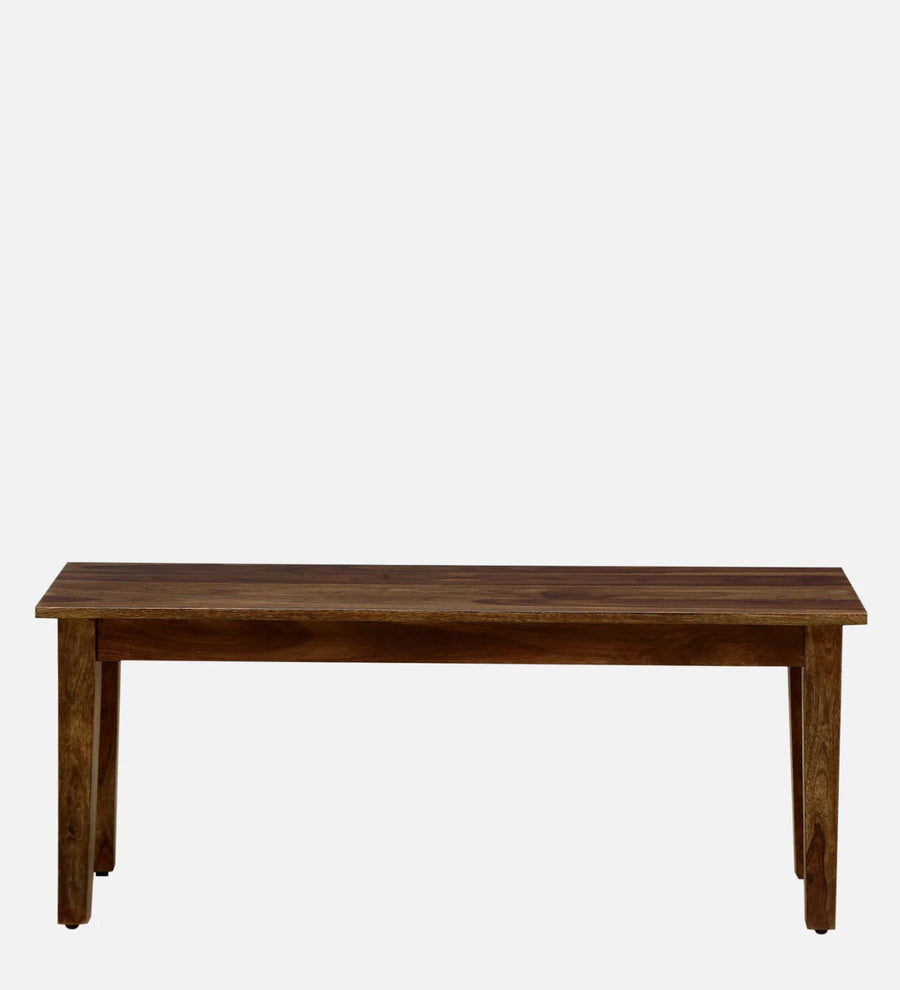 Dohaq Sheesham Wood 6 Seater Dining Set in Scratch Resistant Provincial Teak Finish With Bench - Febonic Living