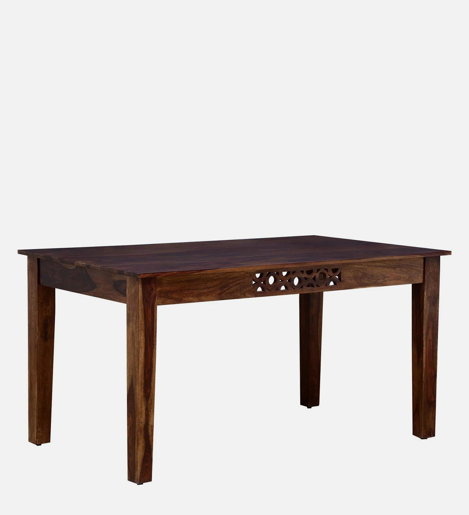 Dohaq Sheesham Wood 6 Seater Dining Set in Scratch Resistant Provincial Teak Finish With Bench - Febonic Living