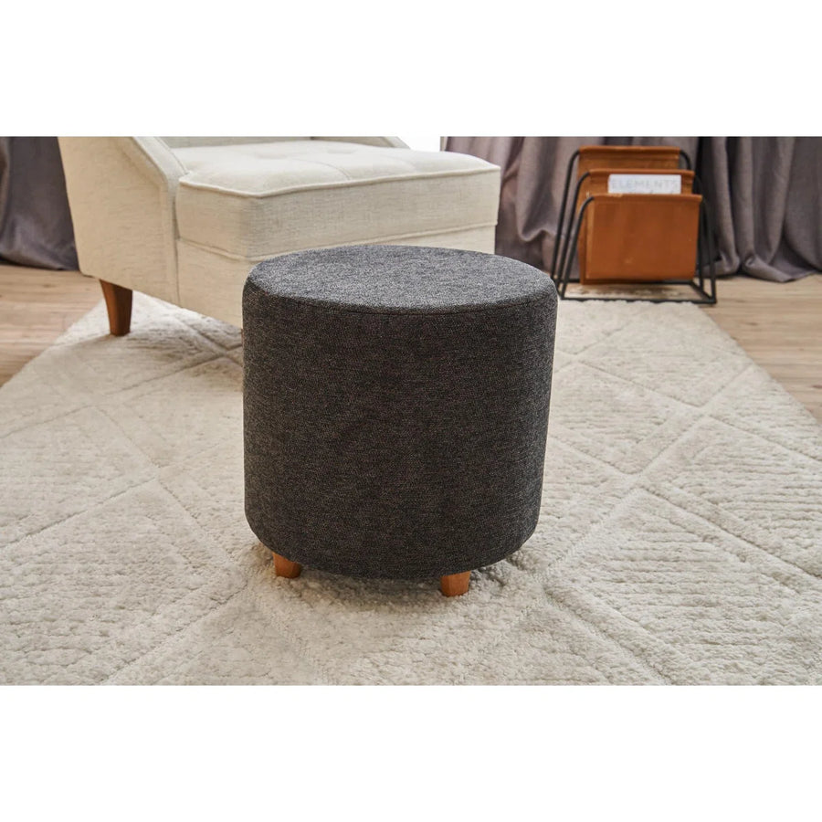 Avila Fabric Pouffe In Nimbus Grey Colour - Febonic Living