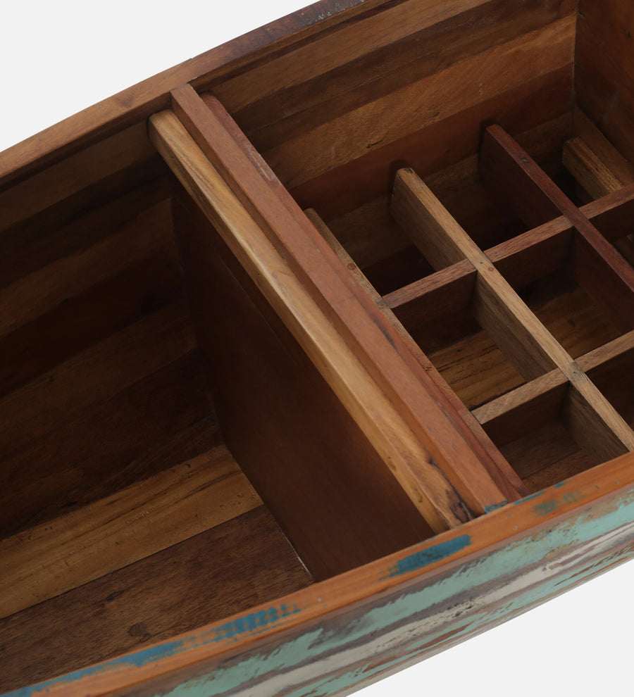 Ezla Reclaimed Wood Bar Cabinet In Distress Finish - Febonic Living