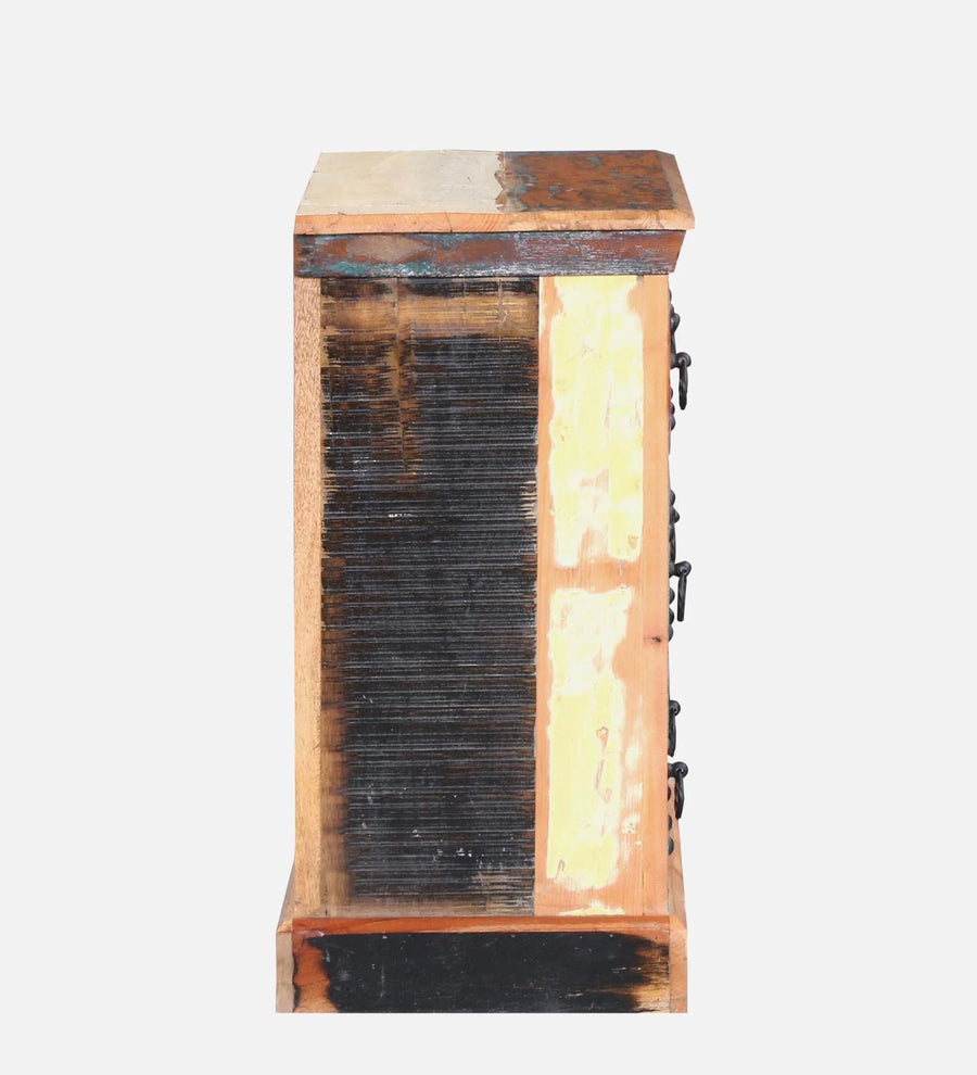 Ezla Reclaimed Wood Chest Of Drawers In Distress Finish - Febonic Living