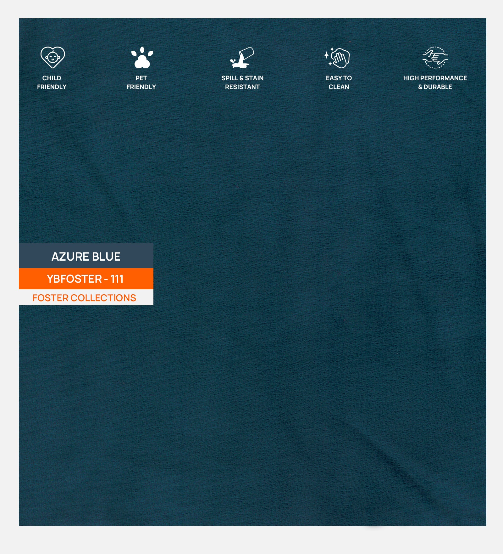 Asyra Velvet Queen Size Bed in Azure Blue Colour With Box Storage
