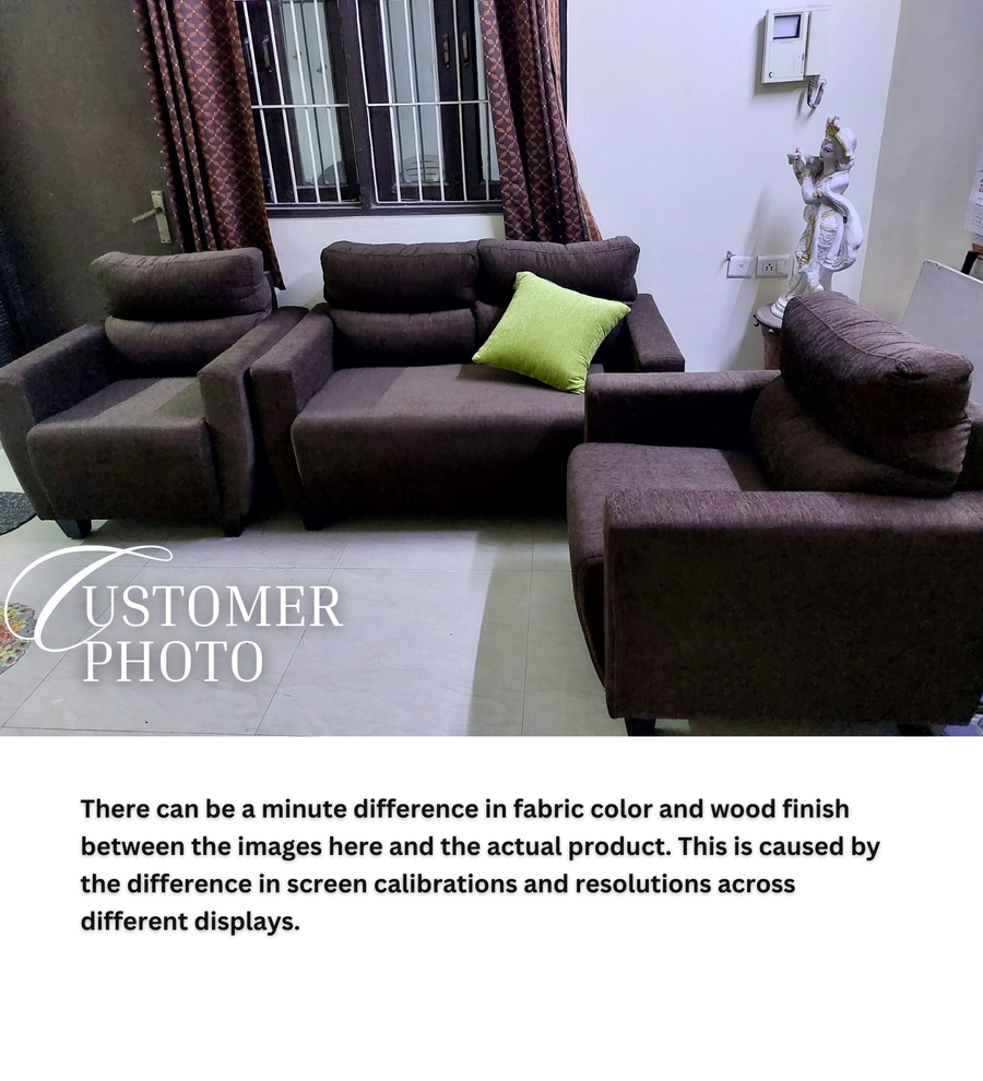Bakadi Fabric 2 Seater Sofa In Cara Brown Colour - Febonic Living