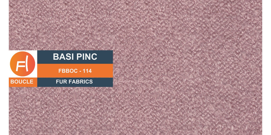 Nesco Boucle Fabric 2 Seater Sofa In Basi Pink Colour - Febonic Living