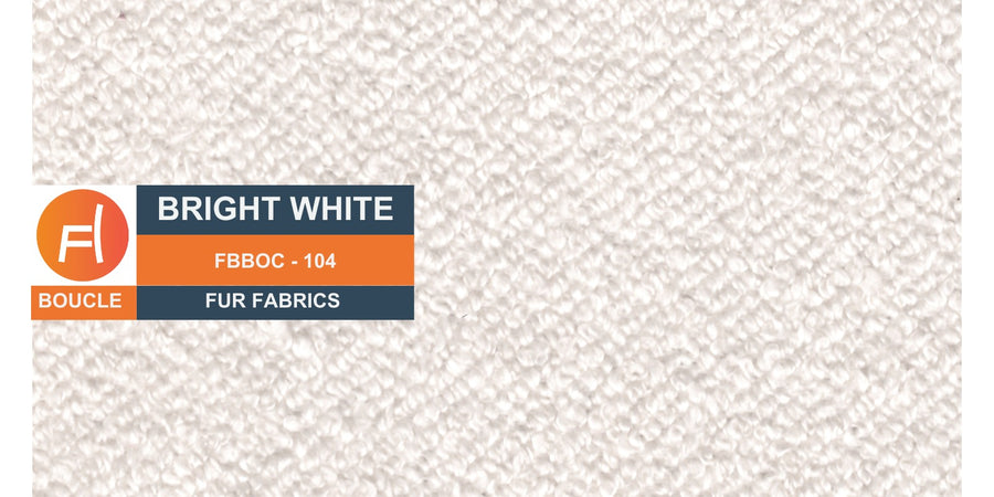 Nesco Boucle Fabric 2 Seater Sofa In Bright White Colour - Febonic Living
