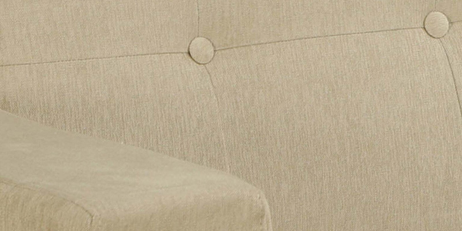 Barmoda Fabric 2 Seater Sofa In Ivory Cream Colour