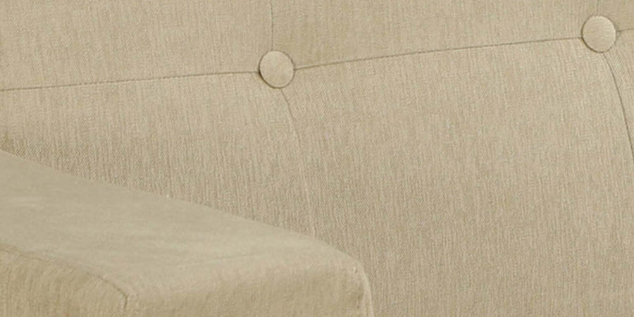 Barmoda Fabric 2 Seater Sofa In Ivory Cream Colour - Febonic Living