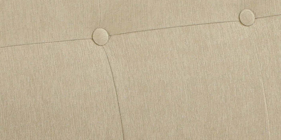 Barmoda Fabric 3 Seater Sofa In Ivory Cream Colour - Febonic Living