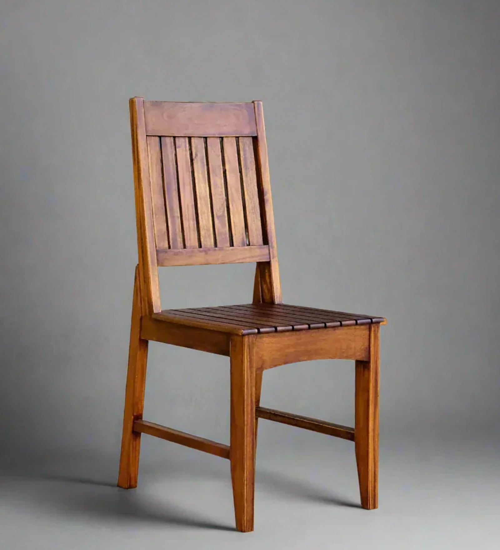 Batora Sheesham Wood 6 Seater Dining Set in Teak Colour With Marble Top