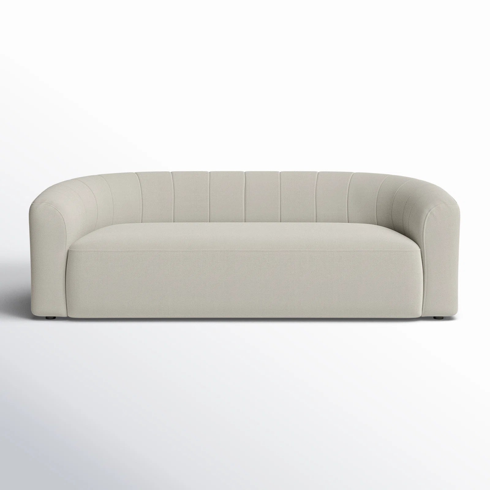 Jaxon Fabric 3 Seater Sofa In Ivory Cream Grey Colour