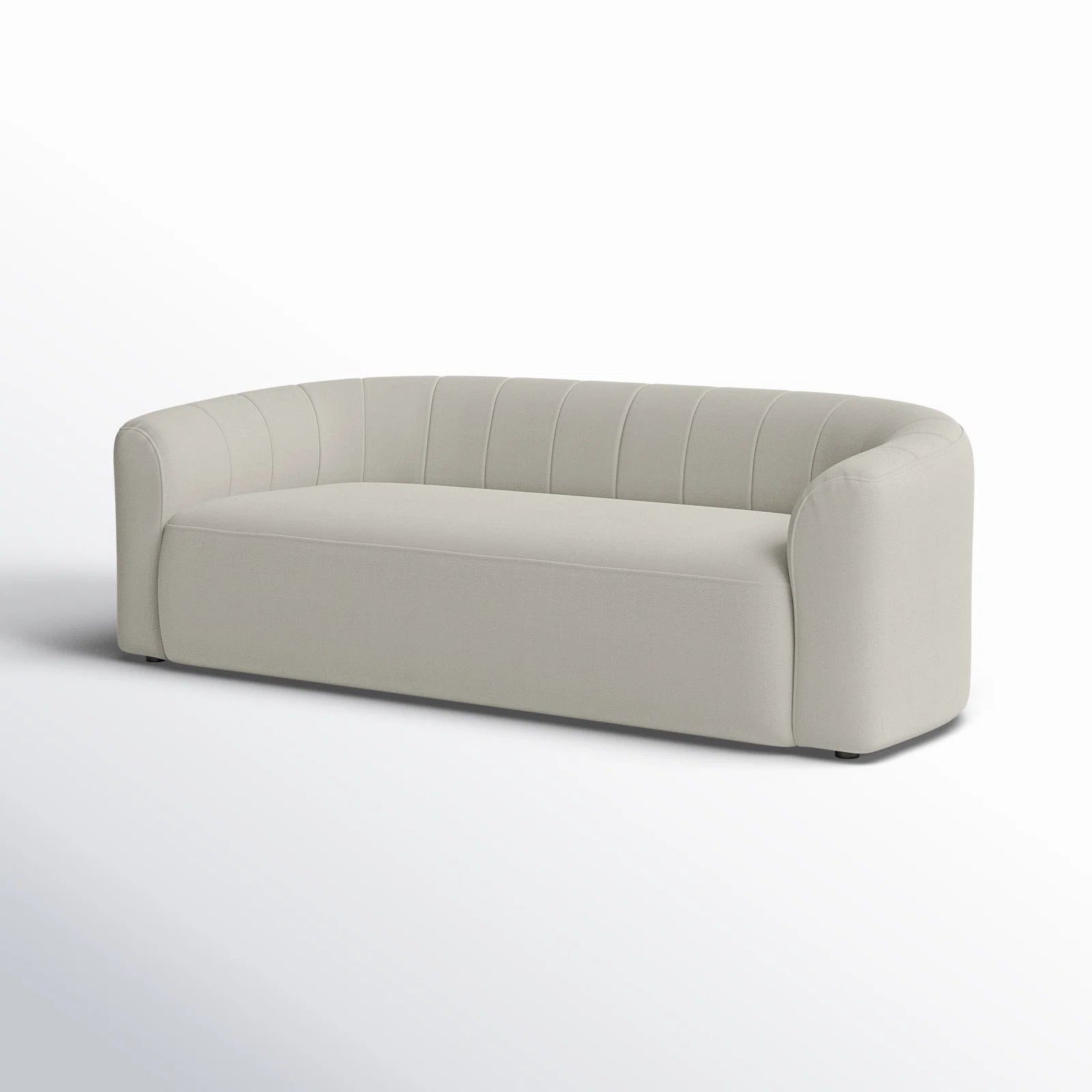 Jaxon Fabric 3 Seater Sofa In Ivory Cream Grey Colour