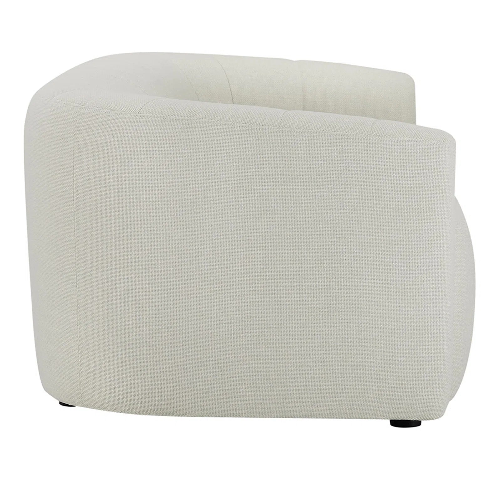 Jaxon Fabric 3 Seater Sofa In Ivory Cream Grey Colour