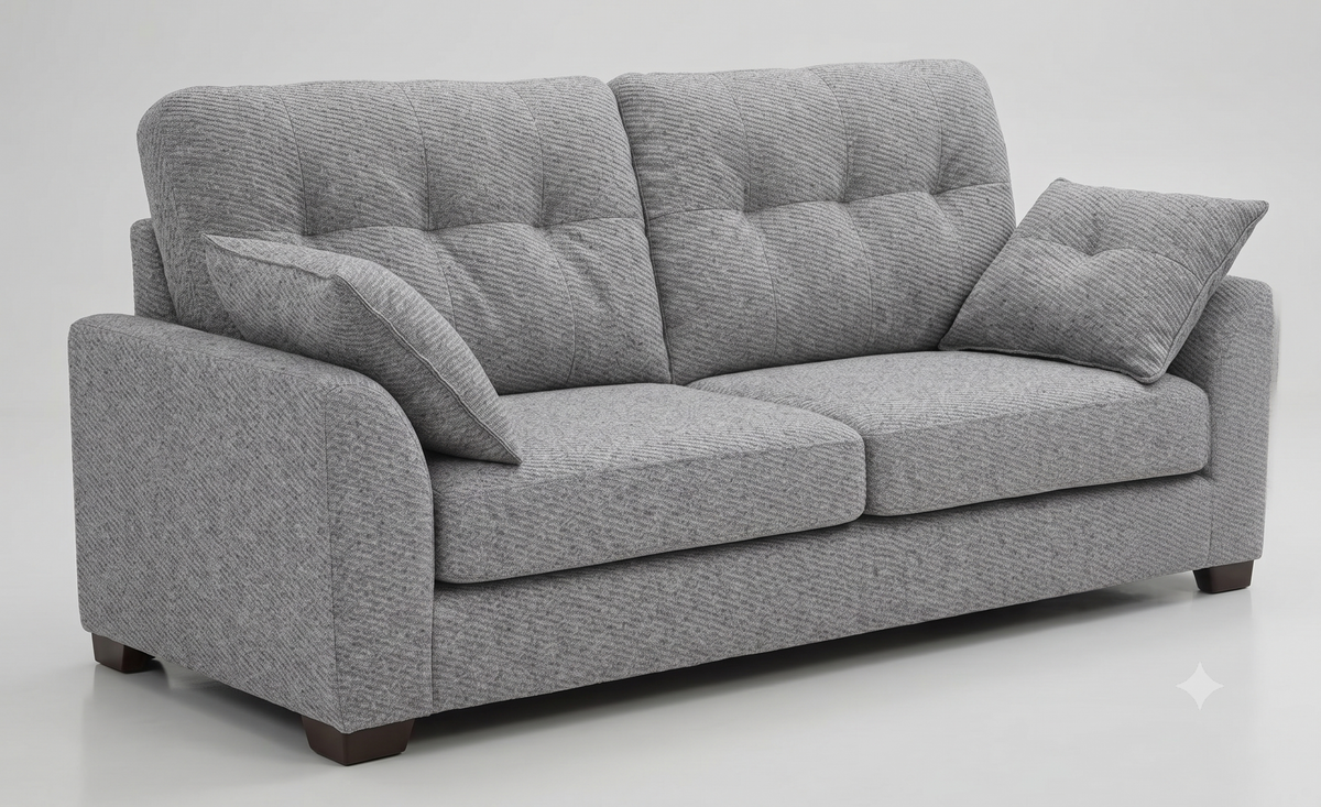 Besto 3 Seater Fabric Sofa - Dim Grey