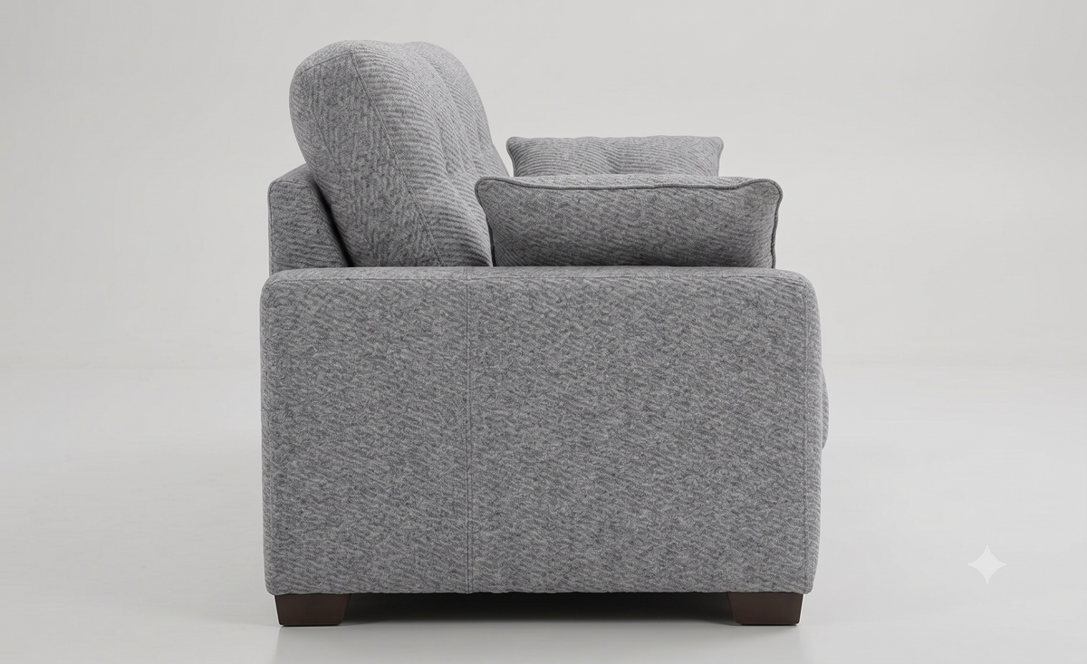 Besto 3 Seater Fabric Sofa - Dim Grey