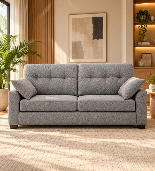 Besto 3 Seater Fabric Sofa - Dim Grey