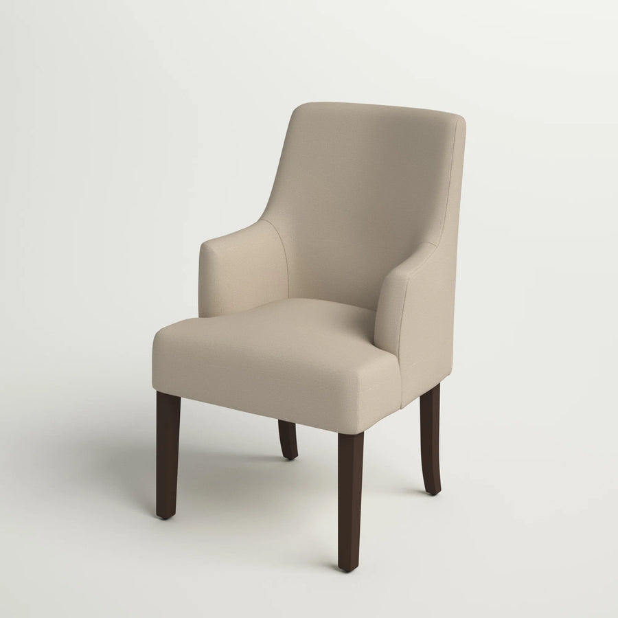 Bhava Water Proof Fabric Dining Chair In Cashew Cream Colour - Febonic Living